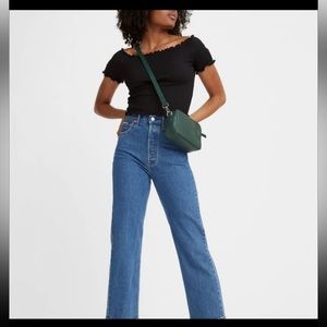 Levis ribcage straight jeans